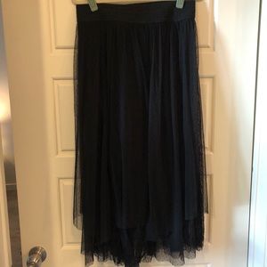 Free People tulle midi skirt